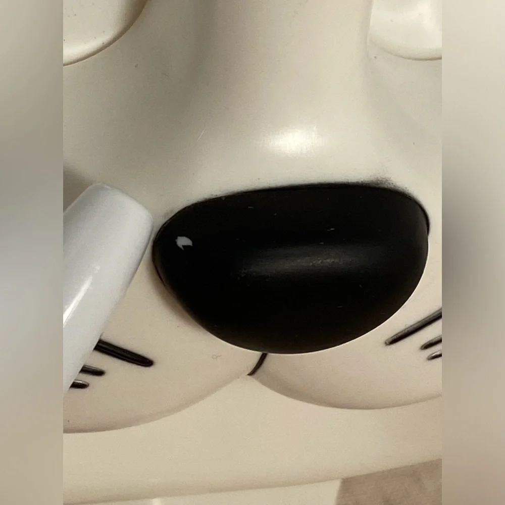 Vintage Cat Face Hook Happy Animal wall hanger kids towel hook 1980s 80s retro